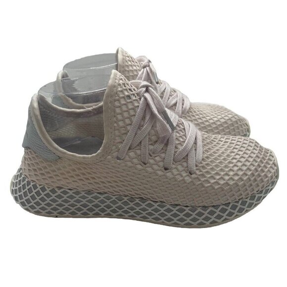 adidas Shoes - Adidas Deerupt Runner DB3054 Women's White Mesh Overlay Sneakers Shoes Lace Up
